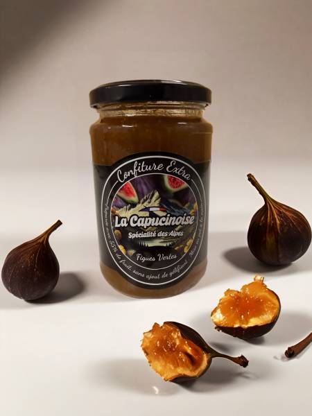 Découvrir une confiture figues vertes artisanale La Capucinoise des Hautes-Alpes, recette gourmande douce authentique naturelle locale