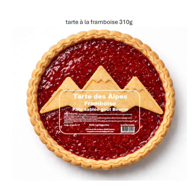 Acheter une tarte framboise gamme libre‑service accessible, recette gourmande économique adaptée GMS, format pratique et attractif en rayon