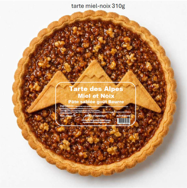 Acheter une tarte miel et noix gamme libre‑service accessible, recette gourmande économique adaptée GMS, format pratique et attractif en rayon