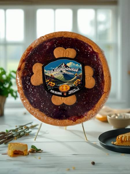 Découvrir une tarte sablée pur beurre aux fruits des bois, artisanale des Hautes-Alpes, aux saveurs fruitées et généreuses