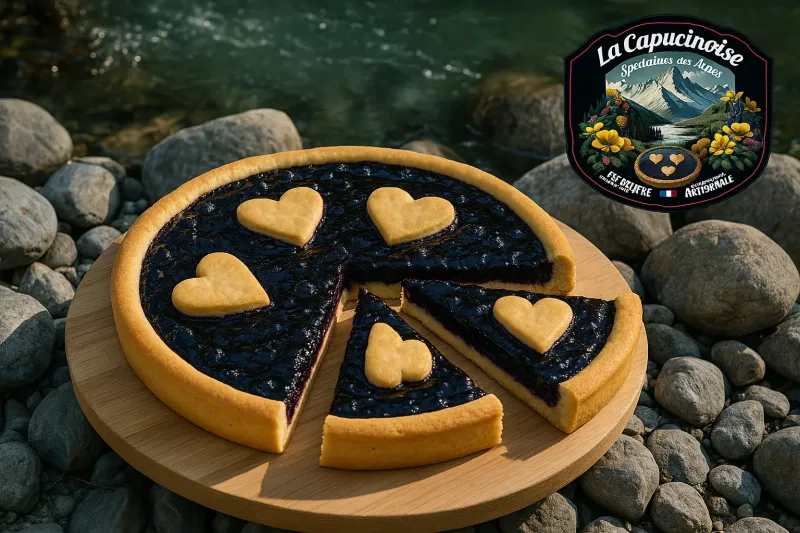 Acheter une tarte des Alpes à la confiture de myrtilles traditionnelle et artisanale à Gap dans les Hautes-Alpes